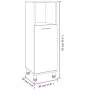 Armario de baño madera contrachapada roble marrón 30x30x95 cm de vidaXL, Muebles de baño - Ref: Foro24-815608, Precio: 52,79 ...