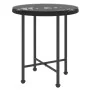Esstisch aus gehärtetem Glas und schwarzem Stahl, Ø50 cm von vidaXL, Gartentische - Ref: Foro24-319433, Preis: 48,42 €, Rabat...