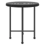 Esstisch aus gehärtetem Glas und schwarzem Stahl, Ø50 cm von vidaXL, Gartentische - Ref: Foro24-319433, Preis: 48,42 €, Rabat...