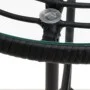 Esstisch aus gehärtetem Glas und schwarzem Stahl, Ø50 cm von vidaXL, Gartentische - Ref: Foro24-319433, Preis: 48,42 €, Rabat...