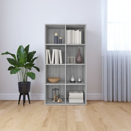 Graues Sperrholzregal/Sideboard 66x30x130 cm von vidaXL, Bücherregale und Regale - Ref: Foro24-815250, Preis: 84,77 €, Rabatt: %