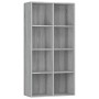 Graues Sperrholzregal/Sideboard 66x30x130 cm von vidaXL, Bücherregale und Regale - Ref: Foro24-815250, Preis: 84,77 €, Rabatt: %