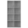 Estantería/Aparador madera contrachapada gris 66x30x130 cm de vidaXL, Librerías y estanterías - Ref: Foro24-815250, Precio: 8...