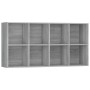 Graues Sperrholzregal/Sideboard 66x30x130 cm von vidaXL, Bücherregale und Regale - Ref: Foro24-815250, Preis: 84,77 €, Rabatt: %