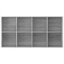 Graues Sperrholzregal/Sideboard 66x30x130 cm von vidaXL, Bücherregale und Regale - Ref: Foro24-815250, Preis: 84,77 €, Rabatt: %