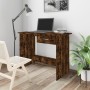 Schreibtisch aus geräuchertem Eichensperrholz 100x50x76 cm von vidaXL, Schreibtische - Ref: Foro24-815333, Preis: 65,67 €, Ra...