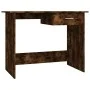 Schreibtisch aus geräuchertem Eichensperrholz 100x50x76 cm von vidaXL, Schreibtische - Ref: Foro24-815333, Preis: 64,32 €, Ra...