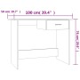 Schreibtisch aus geräuchertem Eichensperrholz 100x50x76 cm von vidaXL, Schreibtische - Ref: Foro24-815333, Preis: 65,67 €, Ra...
