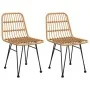 Gartenstühle 2 Einheiten synthetisches Rattan 48x62x84 cm von vidaXL, Gartenstühle - Ref: Foro24-319428, Preis: 146,62 €, Rab...