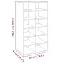 Mueble zapatero madera contrachapada marrón roble 54x34x100,5cm de vidaXL, Zapateros y organizadores de calzado - Ref: Foro24...