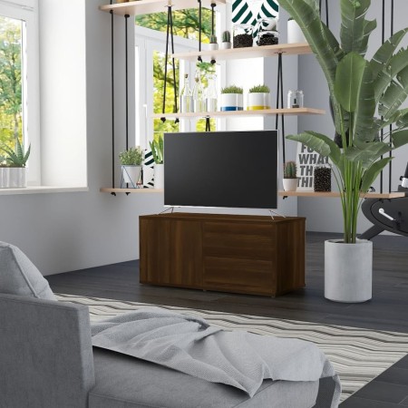 TV-Schrank aus braunem Eichensperrholz, 80 x 34 x 36 cm von vidaXL, TV-Möbel - Ref: Foro24-815497, Preis: 52,26 €, Rabatt: %