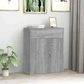 Sonoma graues Sperrholz-Sideboard 60x30x75 cm von vidaXL, Sideboards - Ref: Foro24-815376, Preis: 70,03 €, Rabatt: %