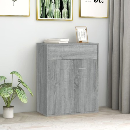Aparador de madera contrachapada gris Sonoma 60x30x75 cm de vidaXL, Aparadores - Ref: Foro24-815376, Precio: 71,16 €, Descuen...