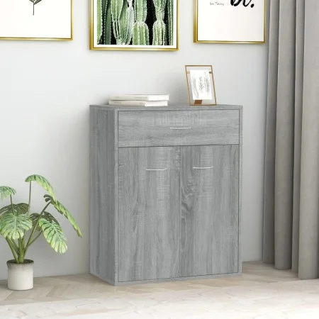 Aparador de madera contrachapada gris Sonoma 60x30x75 cm de vidaXL, Aparadores - Ref: Foro24-815376, Precio: 69,97 €, Descuen...