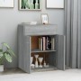 Aparador de madera contrachapada gris Sonoma 60x30x75 cm de vidaXL, Aparadores - Ref: Foro24-815376, Precio: 71,16 €, Descuen...