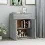 Sonoma graues Sperrholz-Sideboard 60x30x75 cm von vidaXL, Sideboards - Ref: Foro24-815376, Preis: 70,03 €, Rabatt: %