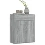 Aparador de madera contrachapada gris Sonoma 60x30x75 cm de vidaXL, Aparadores - Ref: Foro24-815376, Precio: 69,97 €, Descuen...