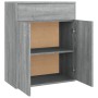 Aparador de madera contrachapada gris Sonoma 60x30x75 cm de vidaXL, Aparadores - Ref: Foro24-815376, Precio: 71,16 €, Descuen...