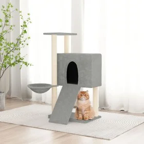 Cat scratcher with light gray sisal posts 96 cm by vidaXL, Cat furniture - Ref: Foro24-171646, Price: 41,90 €, Discount: %