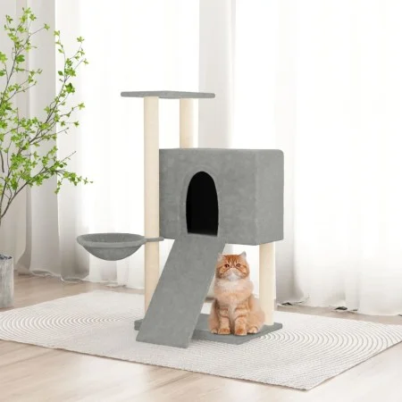 Cat scratcher with light gray sisal posts 96 cm by vidaXL, Cat furniture - Ref: Foro24-171646, Price: 41,90 €, Discount: %