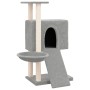 Katzenkratzbaum mit hellgrauen Sisalpfosten 96 cm von vidaXL, Katzenmöbel - Ref: Foro24-171646, Preis: 37,24 €, Rabatt: %