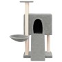 Katzenkratzbaum mit hellgrauen Sisalpfosten 96 cm von vidaXL, Katzenmöbel - Ref: Foro24-171646, Preis: 37,24 €, Rabatt: %