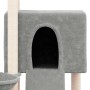 Katzenkratzbaum mit hellgrauen Sisalpfosten 96 cm von vidaXL, Katzenmöbel - Ref: Foro24-171646, Preis: 37,24 €, Rabatt: %