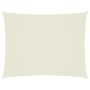Toldo de vela rectangular tela Oxford color crema 5x7 m