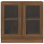 Vitrine aus braunem Eichensperrholz, 82,5 x 30,5 x 80 cm von vidaXL, Bücherregale und Regale - Ref: Foro24-815617, Preis: 77,...