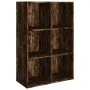 Smoked oak plywood shelf/sideboard 66x30x98 cm by vidaXL, Bookcases and shelves - Ref: Foro24-815294, Price: 60,49 €, Discoun...