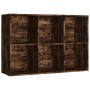Regal/Sideboard aus geräuchertem Eichensperrholz, 66 x 30 x 98 cm von vidaXL, Bücherregale und Regale - Ref: Foro24-815294, P...