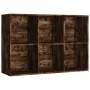 Smoked oak plywood shelf/sideboard 66x30x98 cm by vidaXL, Bookcases and shelves - Ref: Foro24-815294, Price: 60,49 €, Discoun...