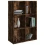 Smoked oak plywood shelf/sideboard 66x30x98 cm by vidaXL, Bookcases and shelves - Ref: Foro24-815294, Price: 60,49 €, Discoun...