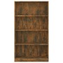 4-level smoked oak wood shelf 80x24x142 cm by vidaXL, Bookcases and shelves - Ref: Foro24-815390, Price: 62,82 €, Discount: %