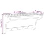 Toallero de madera maciza nogal 60x30x35 cm | Foro24.es | Tu tienda online para hogar, jardín y más Foro24.es