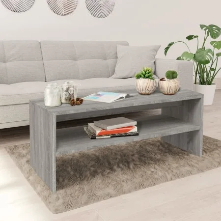 Sonoma-Couchtisch aus grauem Sperrholz, 100 x 40 x 40 cm von vidaXL, Couchtisch - Ref: Foro24-815256, Preis: 51,01 €, Rabatt: %