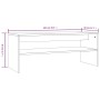 Mesa de centro madera contrachapada gris Sonoma 100x40x40 cm de vidaXL, Mesas de centro - Ref: Foro24-815256, Precio: 51,70 €...
