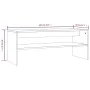Sonoma-Couchtisch aus grauem Sperrholz, 100 x 40 x 40 cm von vidaXL, Couchtisch - Ref: Foro24-815256, Preis: 51,01 €, Rabatt: %