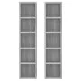 CD-Regal 2 Stück Holz Grau Sonoma 21x16x93,5 cm von vidaXL, CD- und DVD-Speicher - Ref: Foro24-815319, Preis: 45,35 €, Rabatt: %