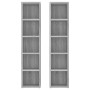 CD-Regal 2 Stück Holz Grau Sonoma 21x16x93,5 cm von vidaXL, CD- und DVD-Speicher - Ref: Foro24-815319, Preis: 46,05 €, Rabatt: %