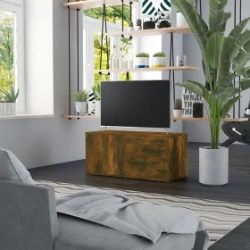 TV-Schrank aus geräuchertem Eichensperrholz, 80 x 34 x 36 cm von vidaXL, TV-Möbel - Ref: Foro24-815495, Preis: 48,11 €, Rabat...