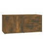 Mueble para TV madera contrachapada roble ahumado 80x34x36 cm de vidaXL, Muebles TV - Ref: Foro24-815495, Precio: 50,11 €, De...