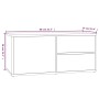 TV-Schrank aus geräuchertem Eichensperrholz, 80 x 34 x 36 cm von vidaXL, TV-Möbel - Ref: Foro24-815495, Preis: 50,18 €, Rabat...