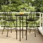 Kitchen stools 2 pcs PE rattan and black steel 45x56x103.5 cm by vidaXL, Garden chairs - Ref: Foro24-319431, Price: 191,92 €,...