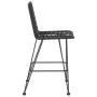 Kitchen stools 2 pcs PE rattan and black steel 45x56x103.5 cm by vidaXL, Garden chairs - Ref: Foro24-319431, Price: 191,92 €,...