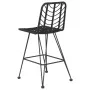 Küchenhocker 2 Stück PE-Rattan und schwarzer Stahl 45x56x103,5 cm von vidaXL, Gartenstühle - Ref: Foro24-319431, Preis: 188,1...