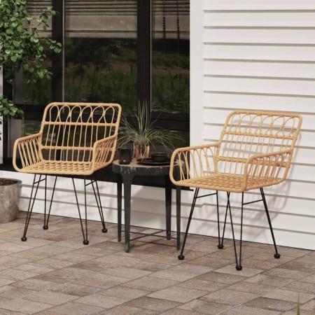 Garden chairs with armrests 2 pcs PE rattan 56x64x80 cm by vidaXL, Garden chairs - Ref: Foro24-319426, Price: 111,51 €, Disco...