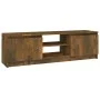 TV-Schrank aus geräuchertem Eichensperrholz, 120 x 30 x 35,5 cm von vidaXL, TV-Möbel - Ref: Foro24-815339, Preis: 67,66 €, Ra...