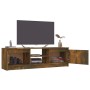 TV-Schrank aus geräuchertem Eichensperrholz, 120 x 30 x 35,5 cm von vidaXL, TV-Möbel - Ref: Foro24-815339, Preis: 68,67 €, Ra...