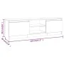 TV-Schrank aus geräuchertem Eichensperrholz, 120 x 30 x 35,5 cm von vidaXL, TV-Möbel - Ref: Foro24-815339, Preis: 67,66 €, Ra...